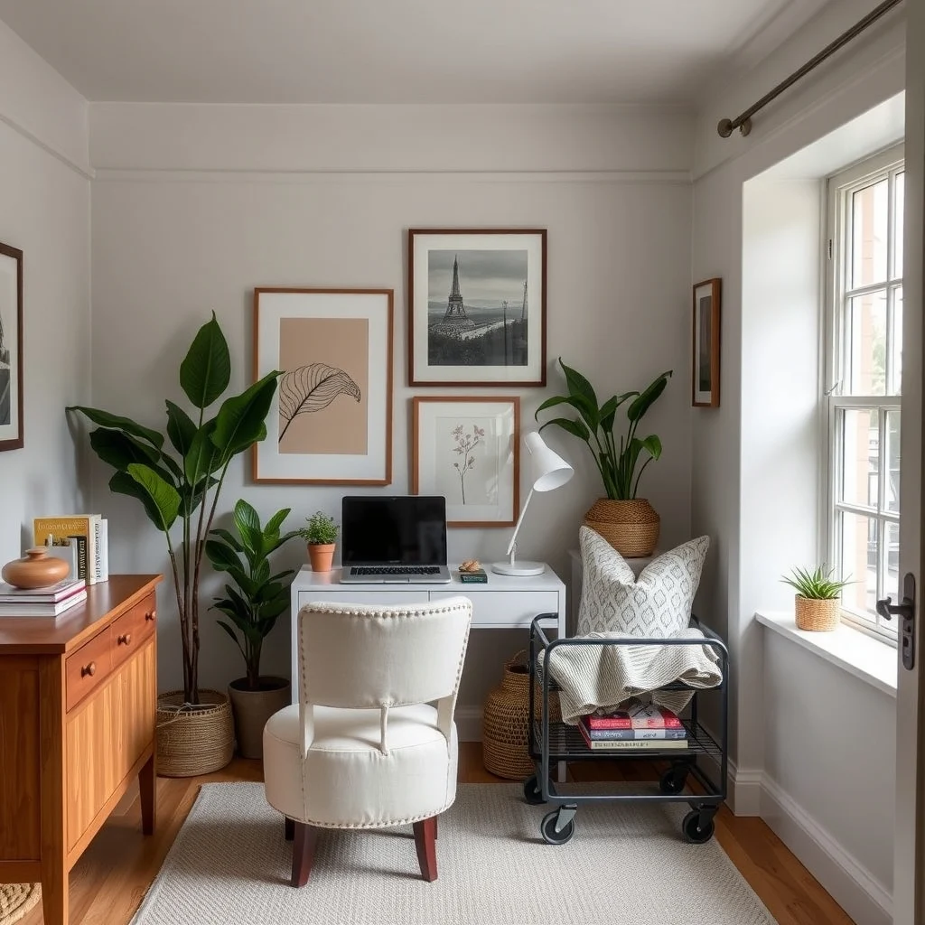 How to Organize a Small Home Without Making It Look Like a Storage Room interior: 6. Organize by Zones Rather Than By Item Type - Instead of sorting everything into generic categories, define functional zones that correspond to daily activities. A corner with a small desk, a lamp, and a rolling cart becomes a mini‑office, keeping paperwork and supplies contained
