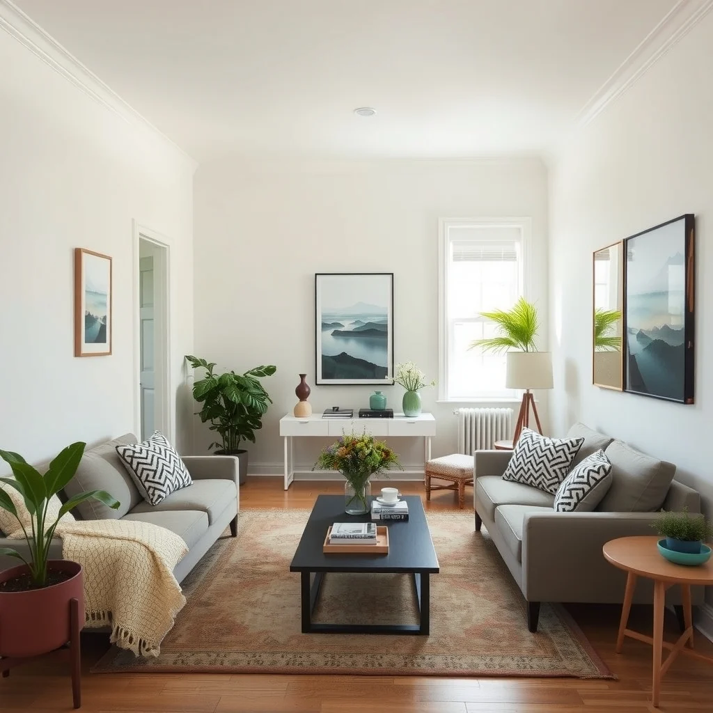 Narrow Living Room Furniture Layout Ideas That Improve the Flow interior: FAQ - How can I make a narrow living room feel larger without major renovations? Use light‑colored walls, a low‑profile rug, and strategic mirror placement to reflect light and expand sightlines. Keeping furniture low and slim preserves