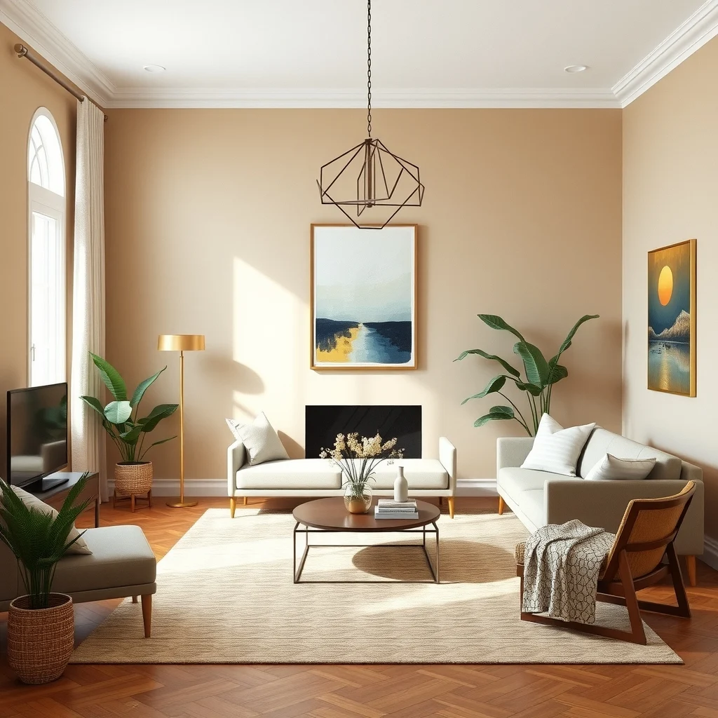 Neo Deco Living Room Ideas for a Modern Home With Vintage Glamour interior: Final Thoughts - Neo Deco offers a rewarding blend of contemporary simplicity and vintage glamour, allowing you to curate a living room that feels both current and timeless. By selecting a thoughtful color base, pairing geometric metal with