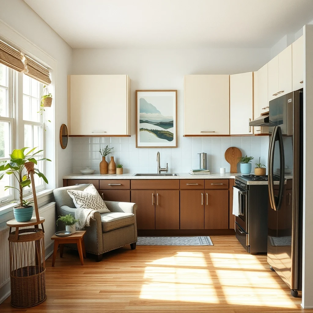 Rental Kitchen Decorating Ideas That Hide Outdated Cabinets interior: FAQ - Can I paint rental kitchen cabinets without damaging them? Yes, using a deglosser and a low‑odor, water‑based paint applied with a brush or roller works well. Be sure to protect surrounding surfaces with drop cloths