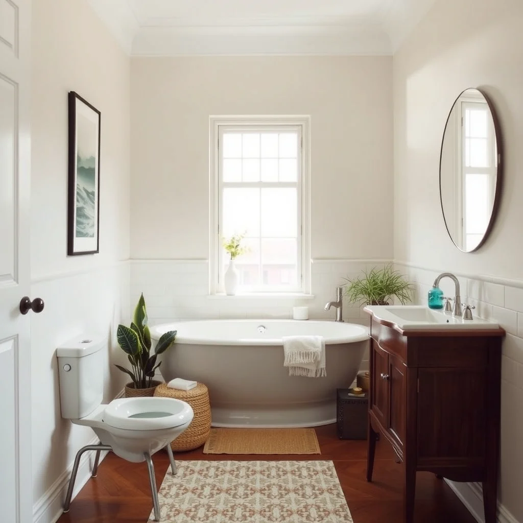 Renter-Friendly Bathroom Makeover Ideas With No Permanent Changes interior: FAQ - How can I change the look of my bathroom without painting? You can rely on removable wall decals, peel‑and‑stick tiles, and adhesive hardware to introduce color and pattern without altering the wall finish. Are peel‑and‑stick