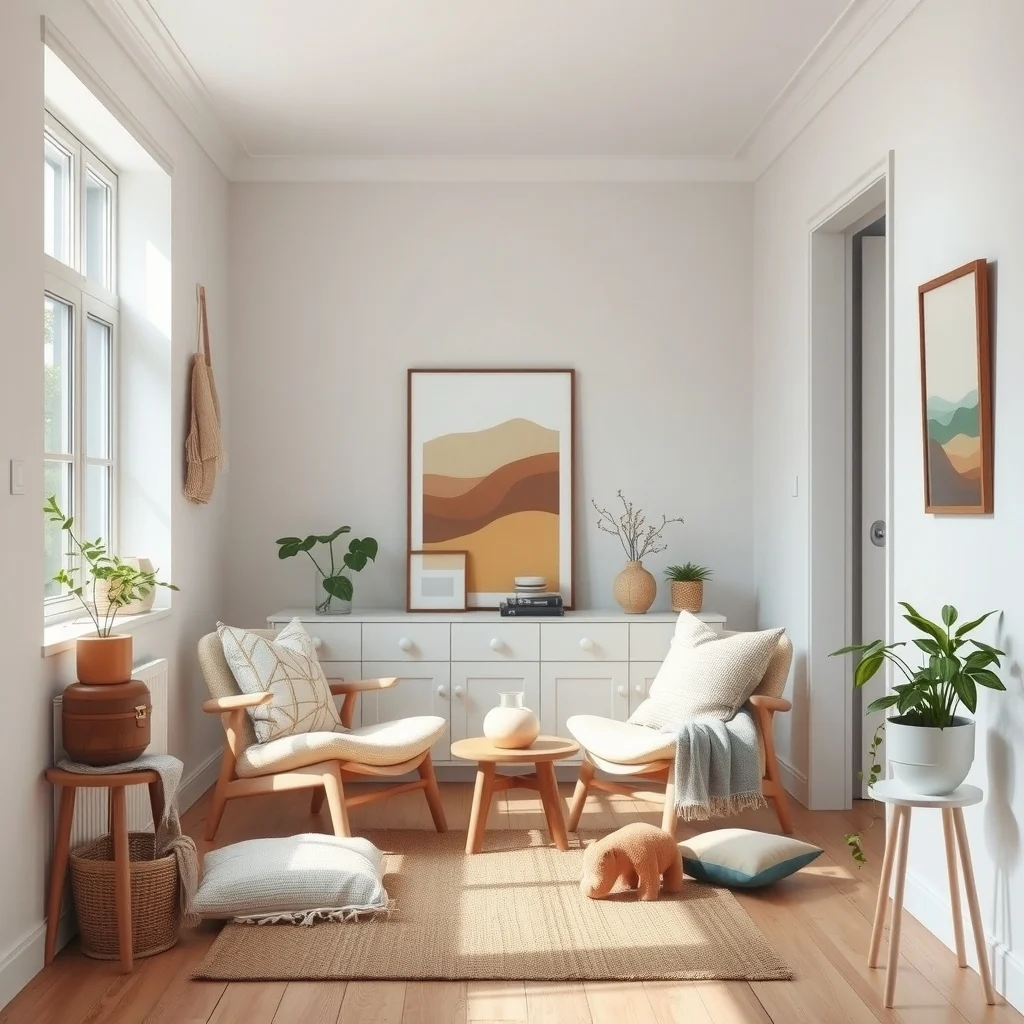Scandinavian entryway shot