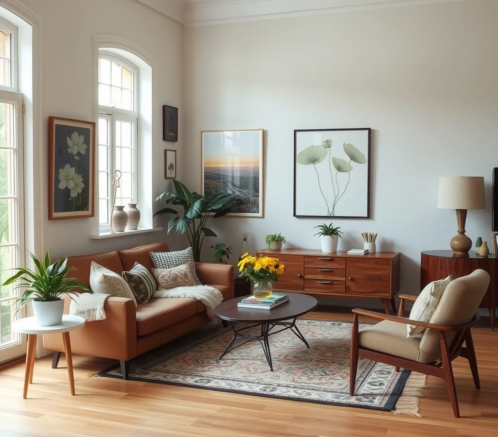 Vintage Modern Living Room Ideas That Mix Old Furniture With Clean Lines